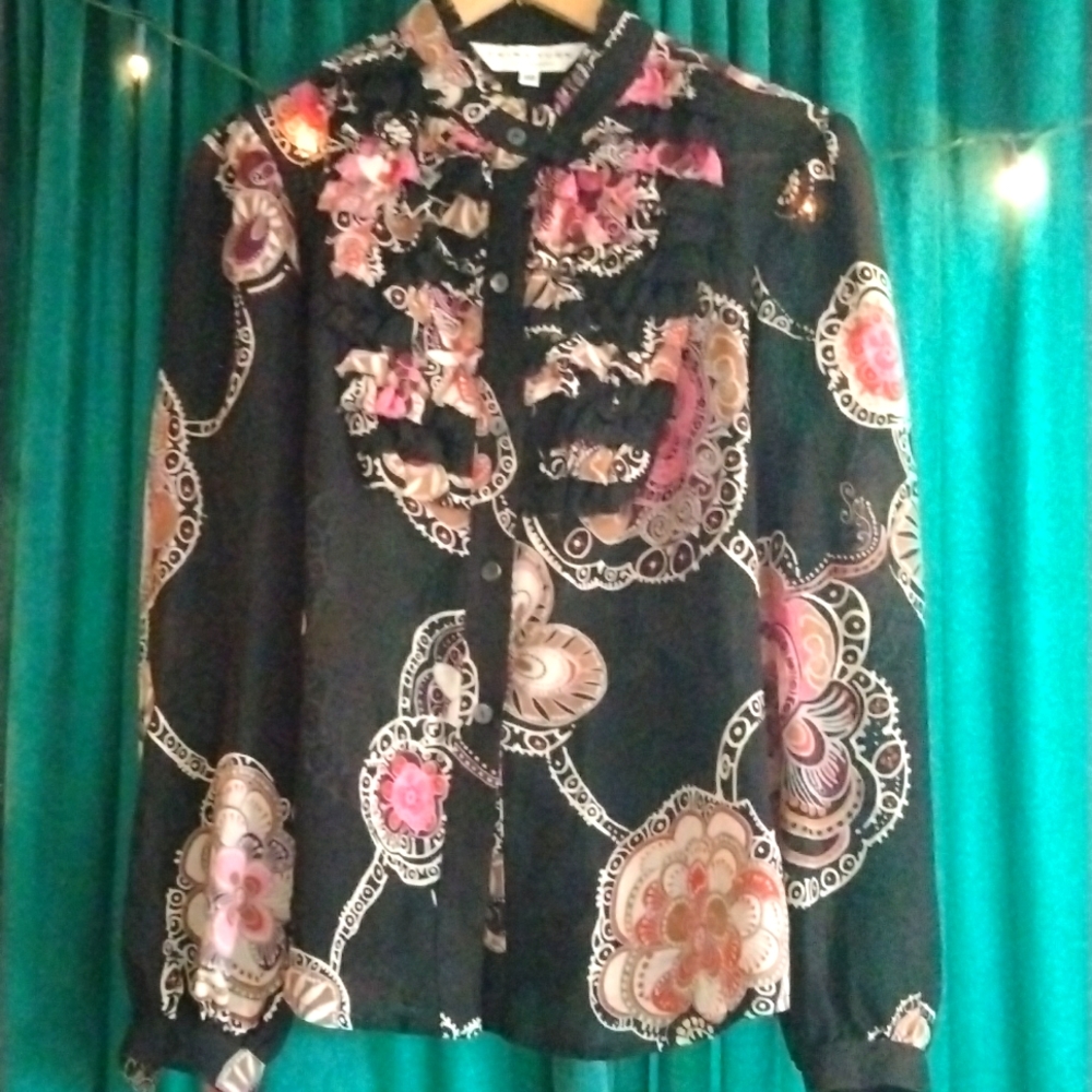 Trina Turk medallion print blouse